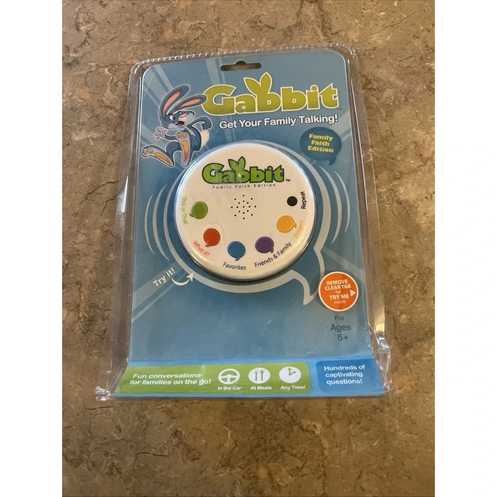 Gabbit Game Family Faith Edition Conversation Digital Audio Player Sealed